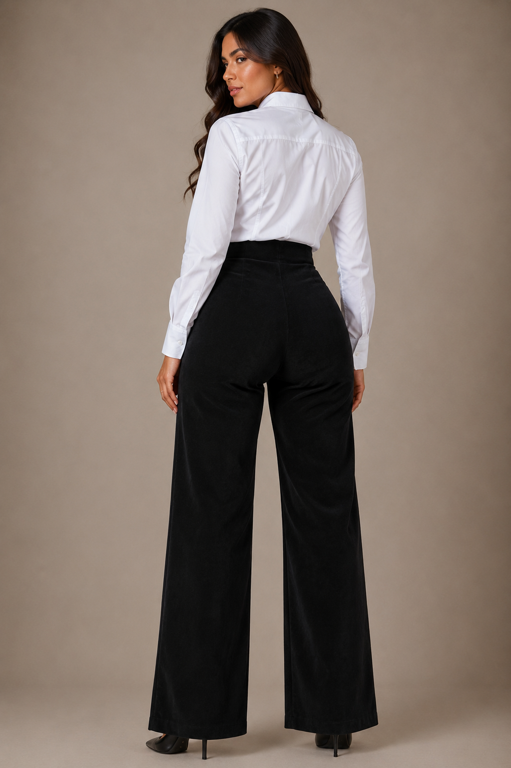Pantalón Cintura Avispa Gamuza