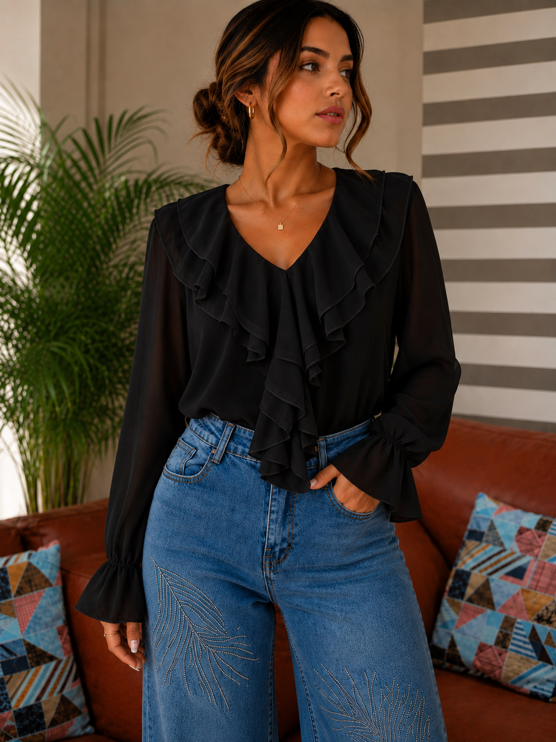 Blusa Chiffon