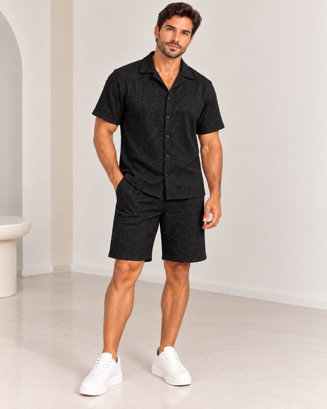 Deportivo Sello de Poder Caballero, Negro, frente